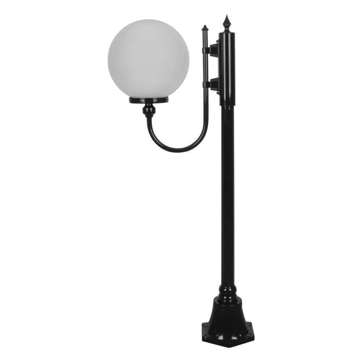 Domus GT-607 Lisbon - 30cm Sphere Curved Arm Short Post Light-Domus Lighting-Ozlighting.com.au