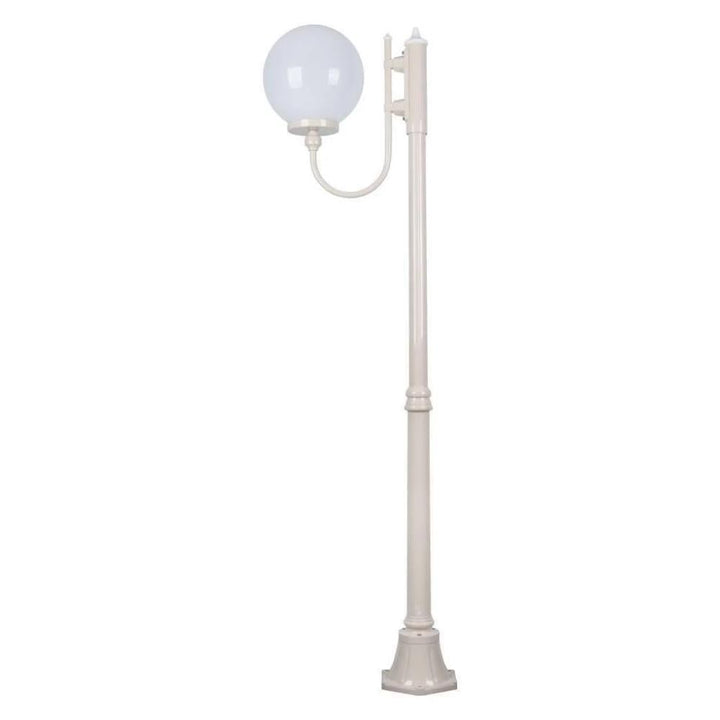 Domus GT-613 Lisbon - 30cm Sphere Curved Arm Medium Post Light-Domus Lighting-Ozlighting.com.au