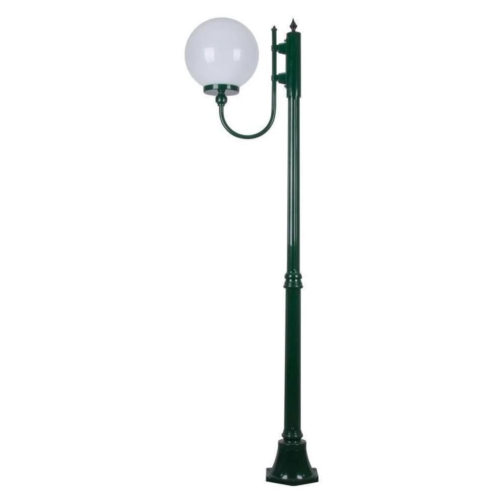 Domus GT-613 Lisbon - 30cm Sphere Curved Arm Medium Post Light-Domus Lighting-Ozlighting.com.au