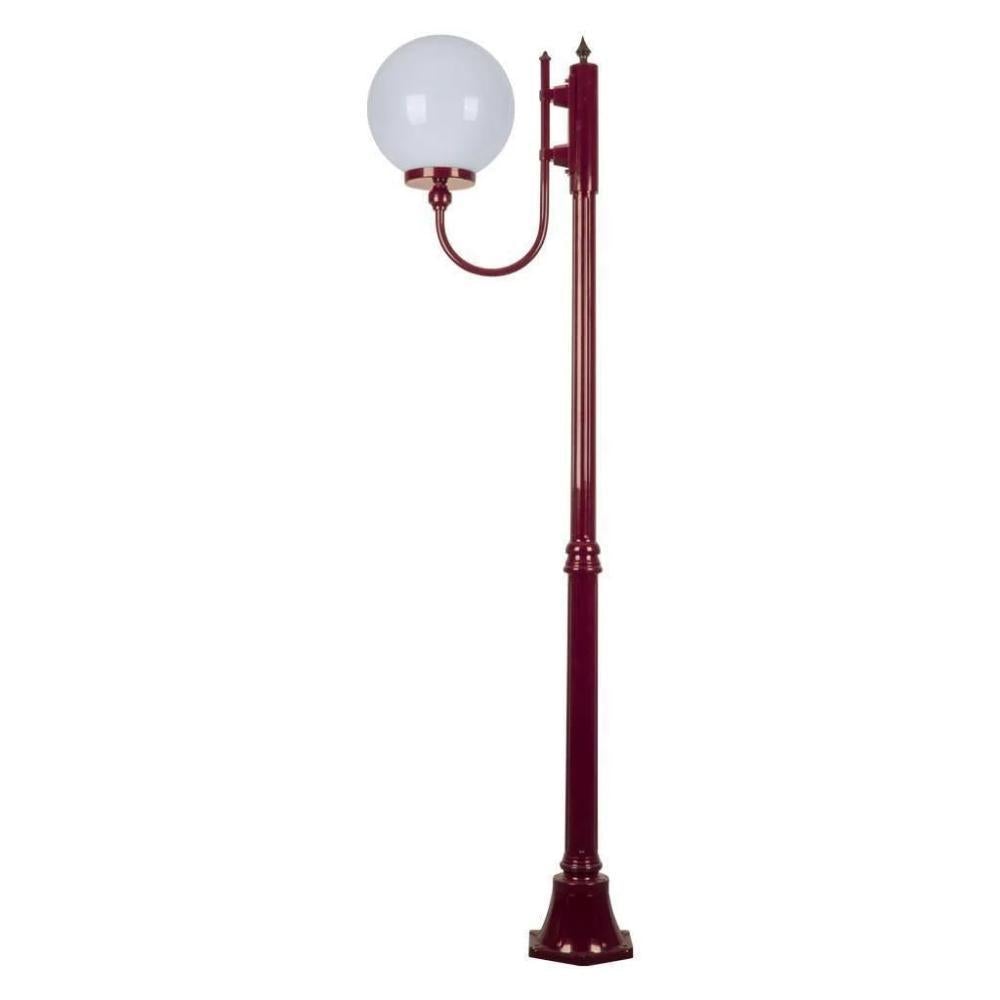 Domus GT-613 Lisbon - 30cm Sphere Curved Arm Medium Post Light-Domus Lighting-Ozlighting.com.au