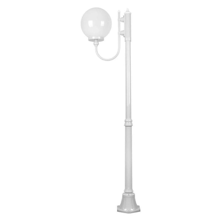 Domus GT-613 Lisbon - 30cm Sphere Curved Arm Medium Post Light-Domus Lighting-Ozlighting.com.au