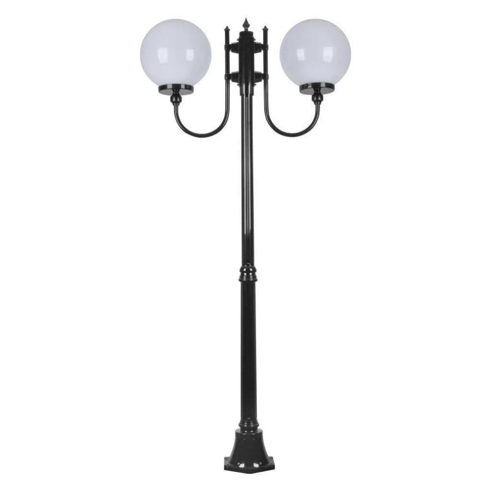 Domus GT-615 Lisbon - Twin 30cm Sphere Curved Arms Medium Post Light-Domus Lighting-Ozlighting.com.au