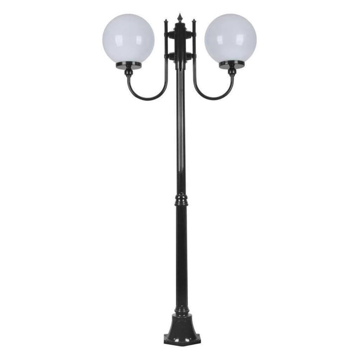 Domus GT-615 Lisbon - Twin 30cm Sphere Curved Arms Medium Post Light-Domus Lighting-Ozlighting.com.au
