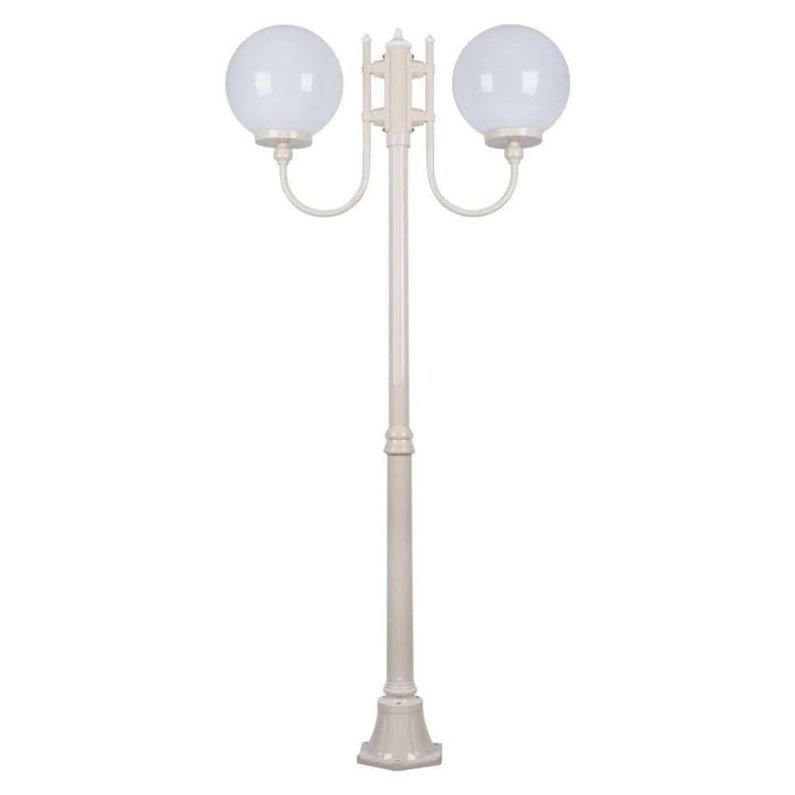 Domus GT-615 Lisbon - Twin 30cm Sphere Curved Arms Medium Post Light-Domus Lighting-Ozlighting.com.au