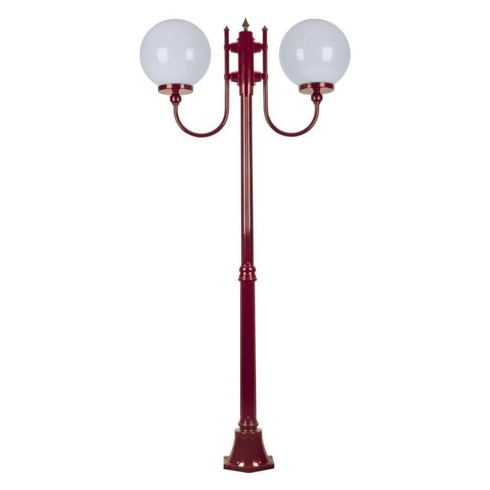 Domus GT-615 Lisbon - Twin 30cm Sphere Curved Arms Medium Post Light-Domus Lighting-Ozlighting.com.au