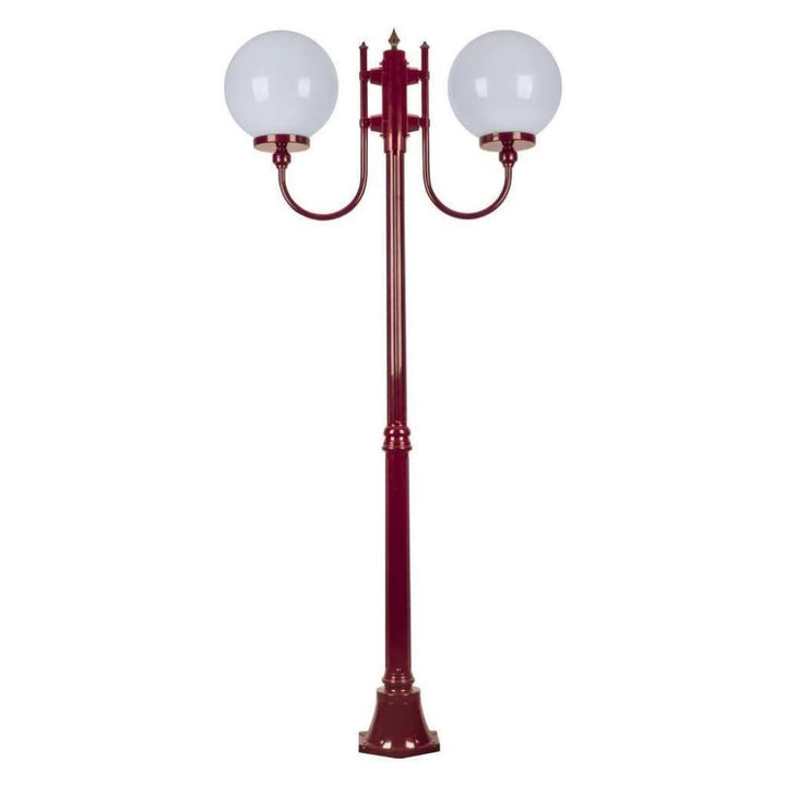 Domus GT-615 Lisbon - Twin 30cm Sphere Curved Arms Medium Post Light-Domus Lighting-Ozlighting.com.au