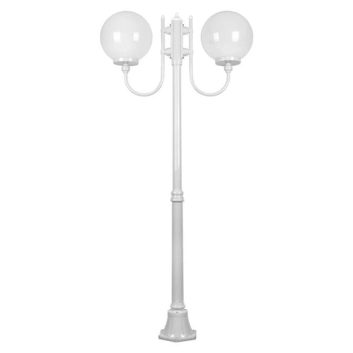 Domus GT-615 Lisbon - Twin 30cm Sphere Curved Arms Medium Post Light-Domus Lighting-Ozlighting.com.au