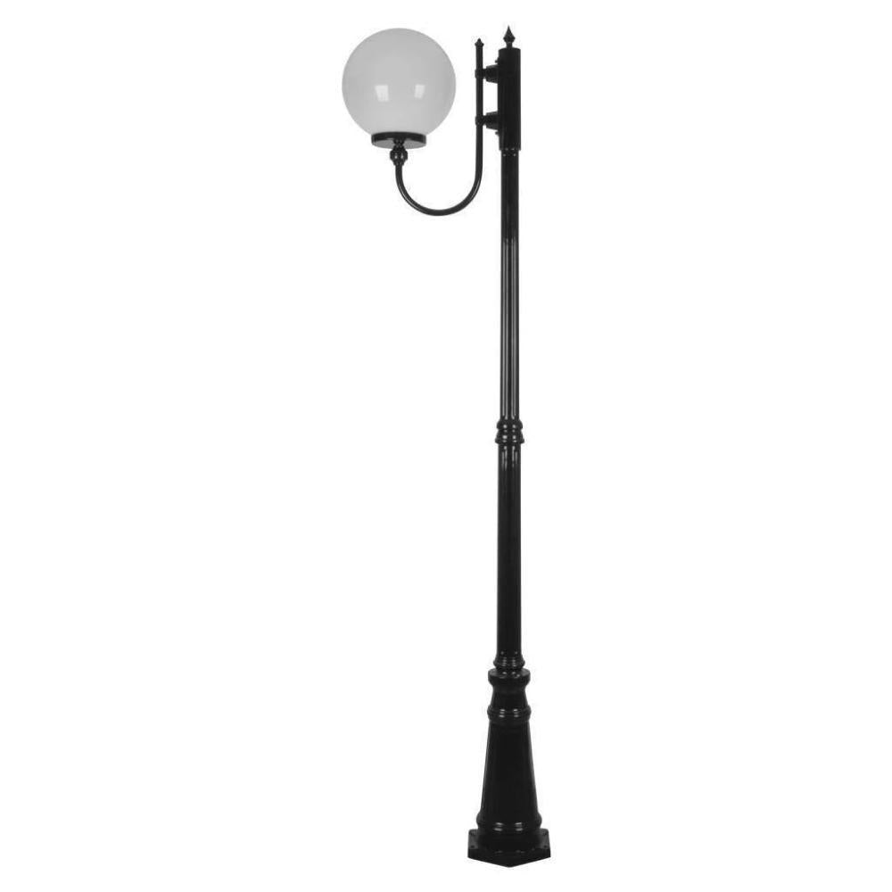 Domus GT-619 Lisbon - 30cm Sphere Curved Arm Tall Post Light-Domus Lighting-Ozlighting.com.au