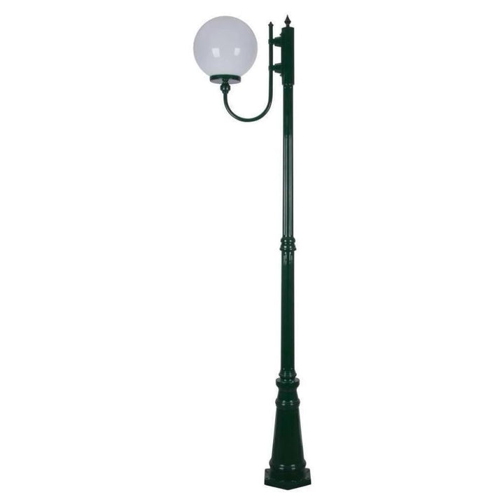 Domus GT-619 Lisbon - 30cm Sphere Curved Arm Tall Post Light-Domus Lighting-Ozlighting.com.au
