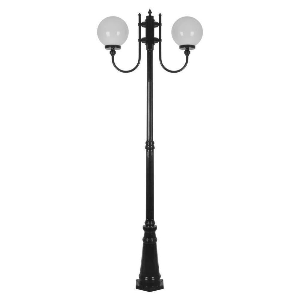Domus GT-620 Lisbon - Twin 25cm Sphere Curved Arms Tall Post Light-Domus Lighting-Ozlighting.com.au