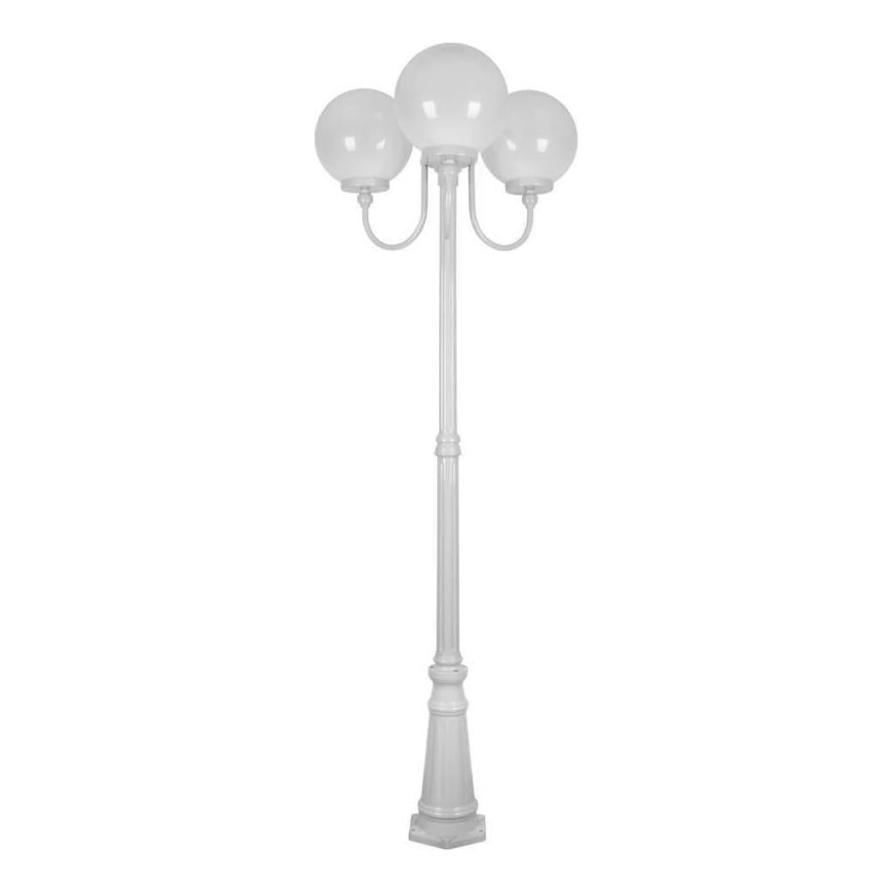 Domus GT-625 Lisbon - Triple 30cm Spheres Curved Arms Tall Post Light-Domus Lighting-Ozlighting.com.au