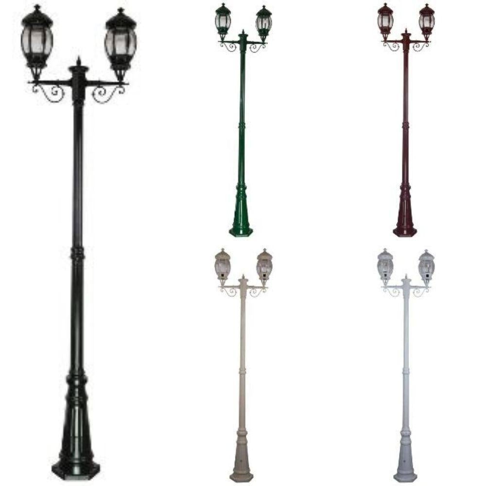 Domus GT-680 Vienna - Twin Head Tall Post Light-Domus Lighting-Ozlighting.com.au