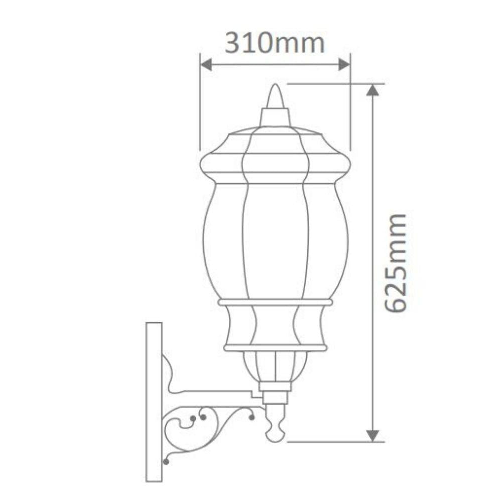 Domus GT-691 Vienna Large Wall Light - Upward-Domus Lighting-Ozlighting.com.au