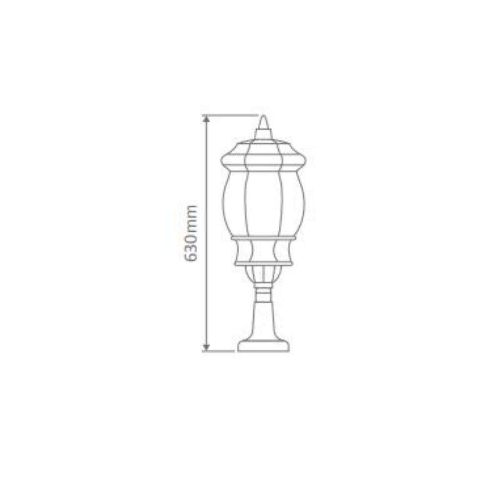 Domus GT-693 Vienna Large Outdoor Pillar Mount Light-Domus Lighting-Ozlighting.com.au