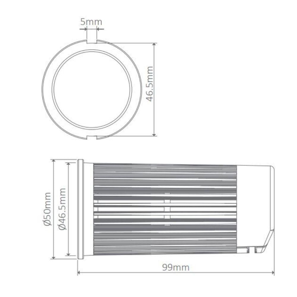 Domus INTRO-8 - 8W LED Dimmable Downlight Module - 5000K-Domus Lighting-Ozlighting.com.au