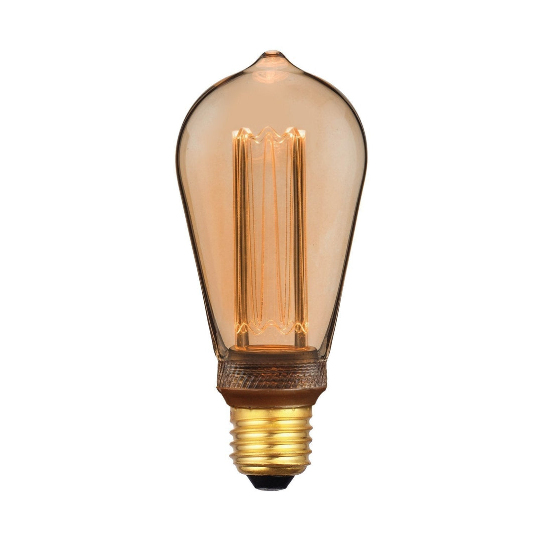 Domus LRF-ST64 - 3.5W LED Dimmable Pear ST64 Shape Retro Vintage Filament Globe 1800K - B22/E27-Domus Lighting-Ozlighting.com.au