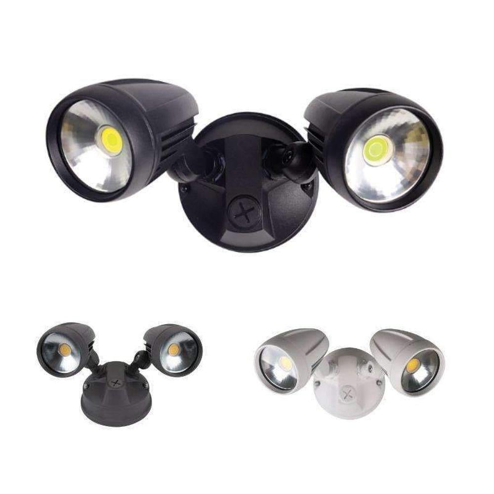 Domus MURO-PRO-30 LED Spotlight - 30W, Tri-Colour, IP54, Twin Head-Domus Lighting-Ozlighting.com.au
