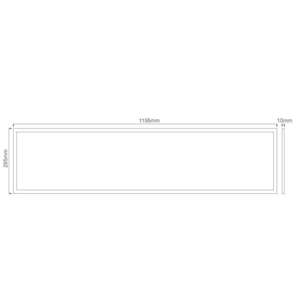 Domus PANEL-TRIM-312 LED Panel Light - Recessed, 1230x330mm, White-Domus Lighting-Ozlighting.com.au