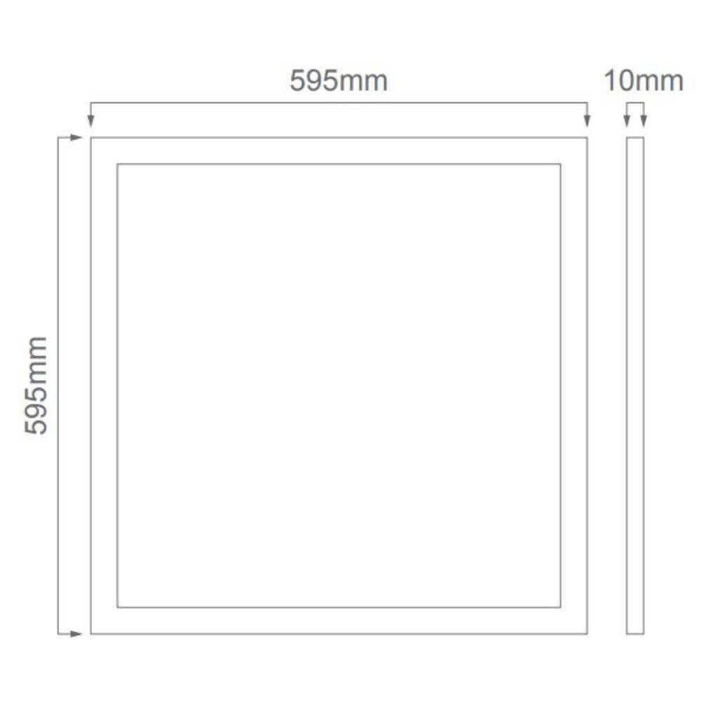 Domus PANEL-TRIM-606 LED Panel Light - Recessed, 630x630mm, White-Domus Lighting-Ozlighting.com.au