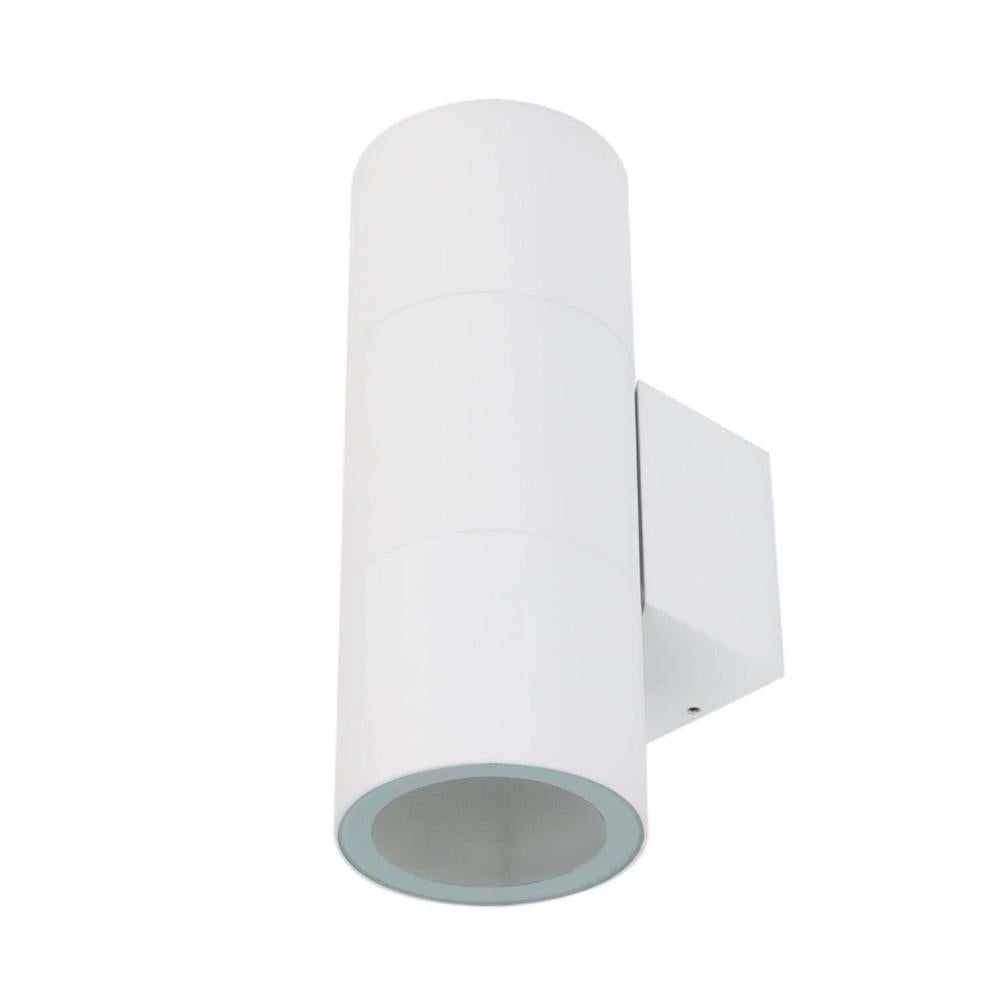 Domus PIPER-PRO-2 - 2x10W Tricolour LED Large Round or Square Up/Down Exterior Wall Light IP65-Domus Lighting-Ozlighting.com.au