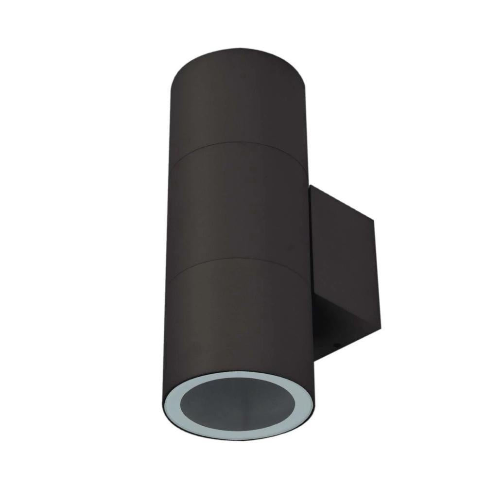 Domus PIPER-PRO-2 - 2x10W Tricolour LED Large Round or Square Up/Down Exterior Wall Light IP65-Domus Lighting-Ozlighting.com.au