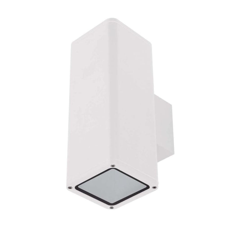 Domus PIPER-PRO-2 - 2x10W Tricolour LED Large Round or Square Up/Down Exterior Wall Light IP65-Domus Lighting-Ozlighting.com.au