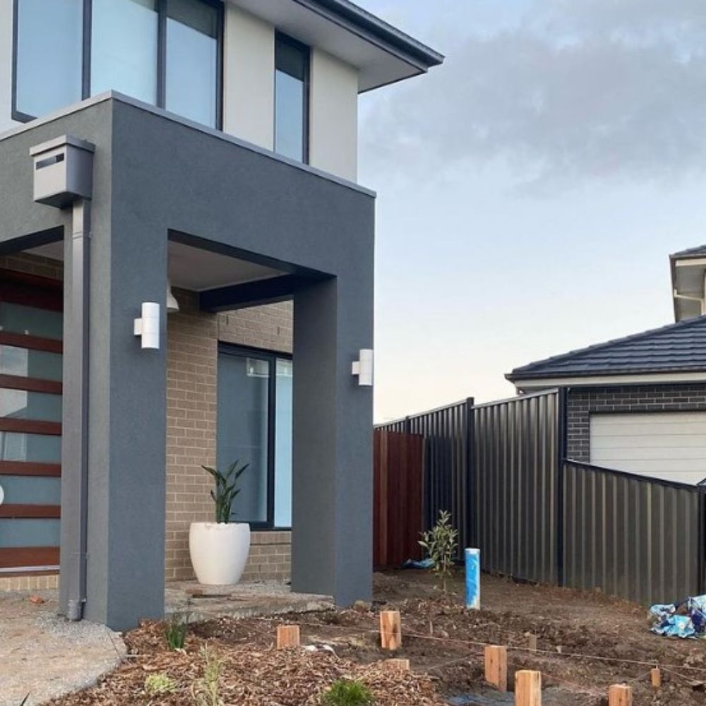 Domus PIPER-PRO-2 - 2x10W Tricolour LED Large Round or Square Up/Down Exterior Wall Light IP65-Domus Lighting-Ozlighting.com.au