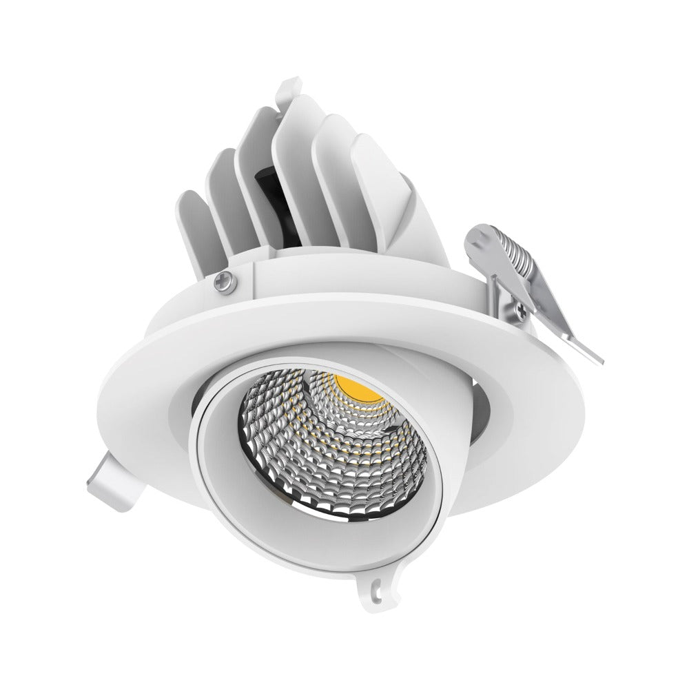 Domus SCOOP-13-TRIO LED Downlight - 13W, Tri-Colour, Dimmable, IP20, Adjustable-Domus Lighting-Ozlighting.com.au