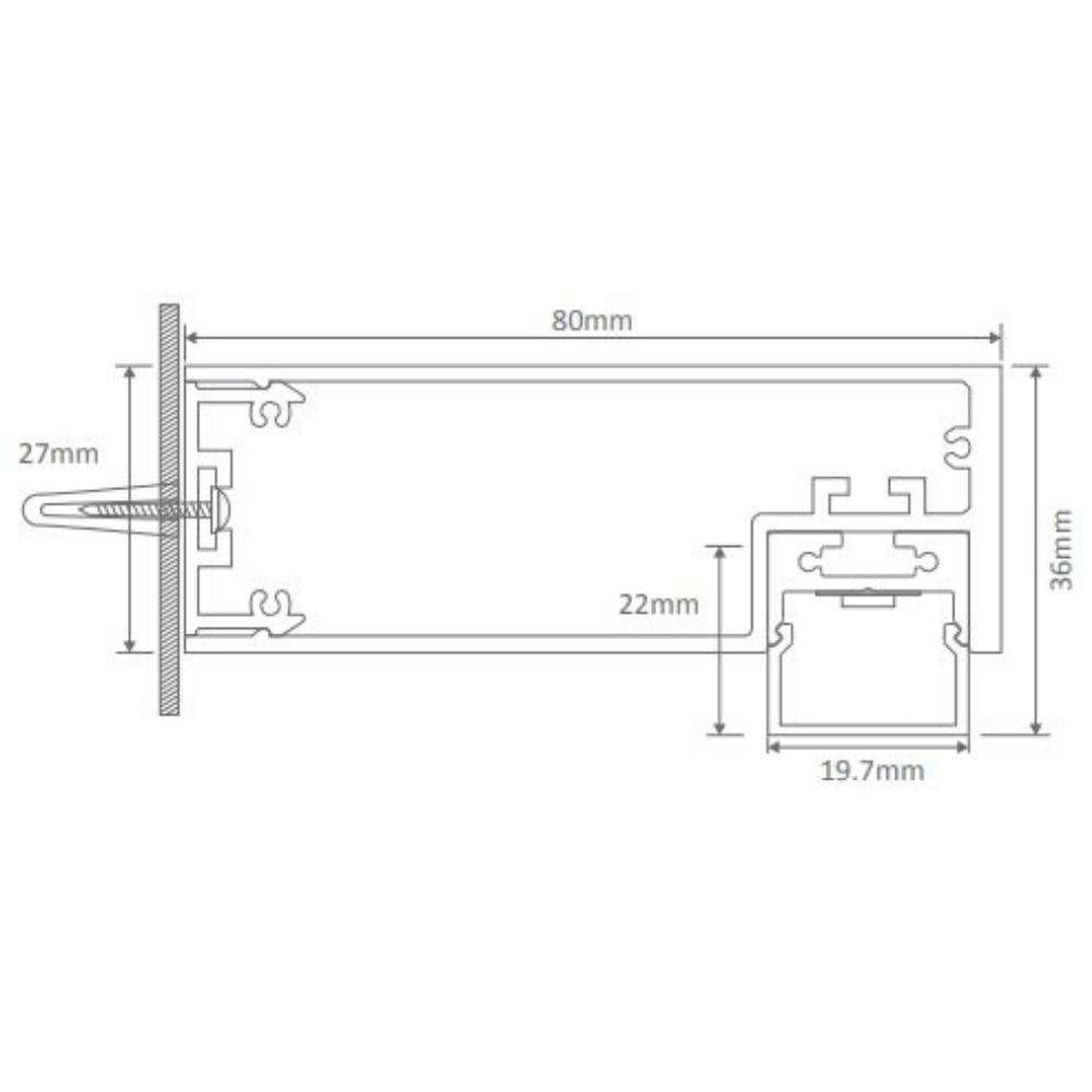 Domus SHADOWLINE-900 LED Wall Vanity or Picture Light - 13W, 900mm-Domus Lighting-Ozlighting.com.au