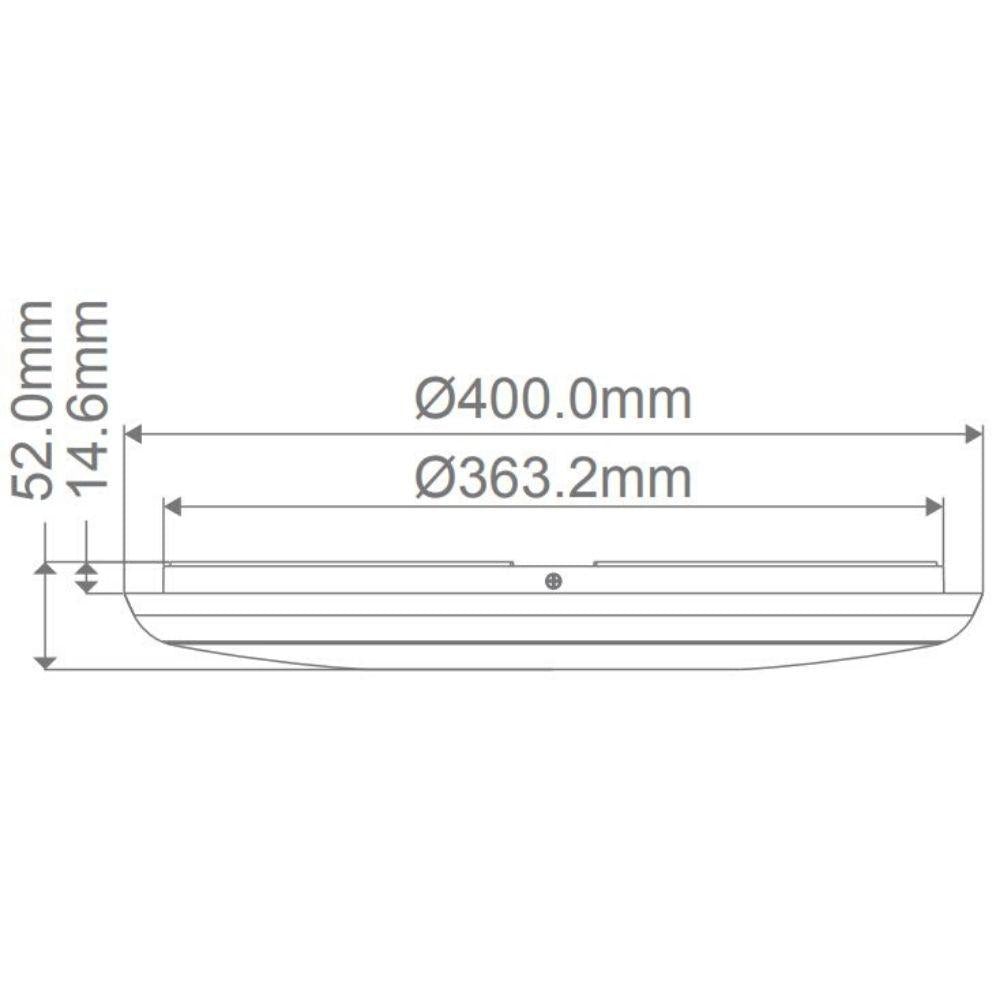Domus SOLAR-TRIO LED Ceiling Light - Colour Switchable, IP54-Domus Lighting-Ozlighting.com.au