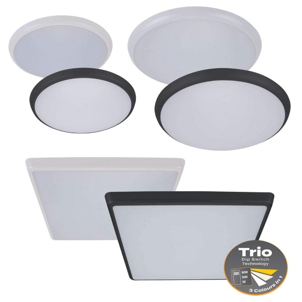 Domus SOLAR-TRIO LED Ceiling Light - Colour Switchable, IP54-Domus Lighting-Ozlighting.com.au