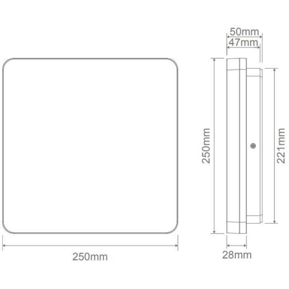 Domus SUNSET LED Ceiling Light - 15W/25W/35W, Colour Switchable, IP54-Domus Lighting-Ozlighting.com.au
