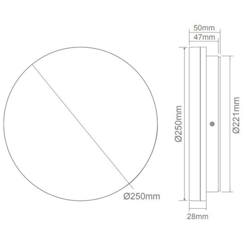 Domus SUNSET LED Ceiling Light - 15W/25W/35W, Colour Switchable, IP54-Domus Lighting-Ozlighting.com.au