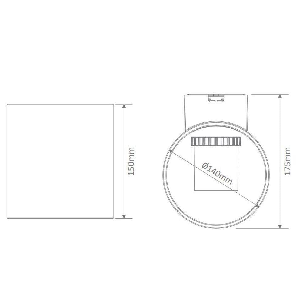 Domus WHISPER - 10.5W LED Modern Exterior Up/Down Wall Light IP65-Domus Lighting-Ozlighting.com.au