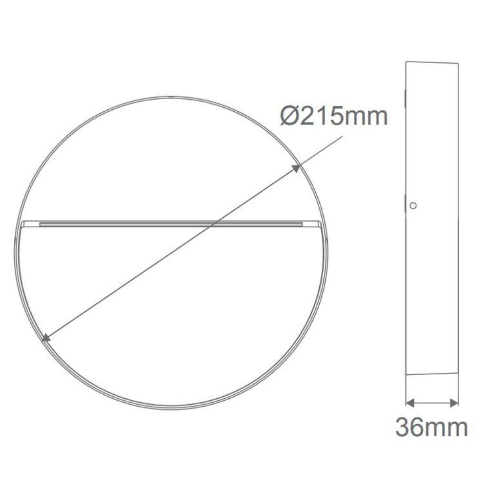 Domus ZEKE-9-RND - 9W 12V DC LED Exterior Round Surface Mount Step Light IP65 - DRIVER REQUIRED-Domus Lighting-Ozlighting.com.au