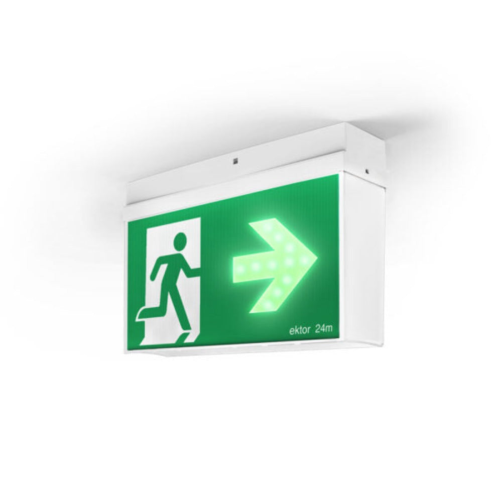 Ektor MERCURY Emergency Exit - IP20-Ektor Lighting-Ozlighting.com.au