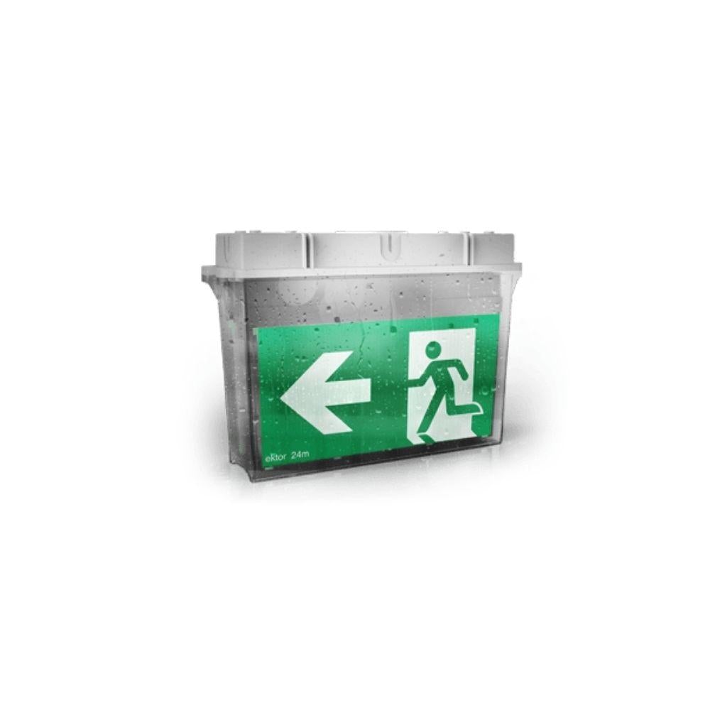 Ektor MERCURY-PRO-LK - 1.5W LED Lynk Wall / Ceiling Mounted Emergency Exit Sign Light IP20-Ektor Lighting-Ozlighting.com.au