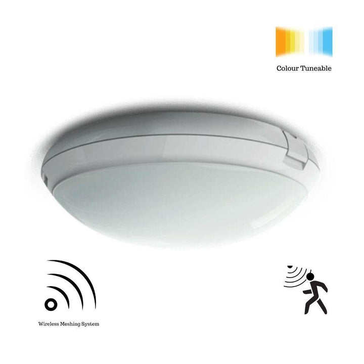 Ektor PEARL-IP65-PRO-CT-LK - 25W Lynk LED Tuneable Exterior Bunker Ceiling Light With Optional Sensor IP65-Ektor Lighting-Ozlighting.com.au