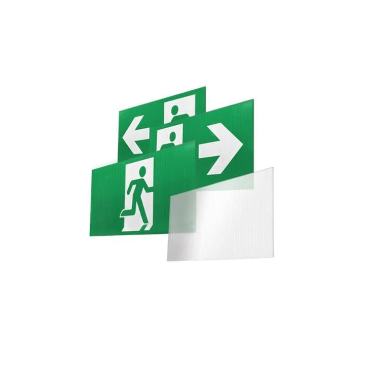 Ektor RAZOR-24M - 1.7W LED Recessed Emergency Edgelite Blade Exit Sign Light IP20-Ektor Lighting-Ozlighting.com.au
