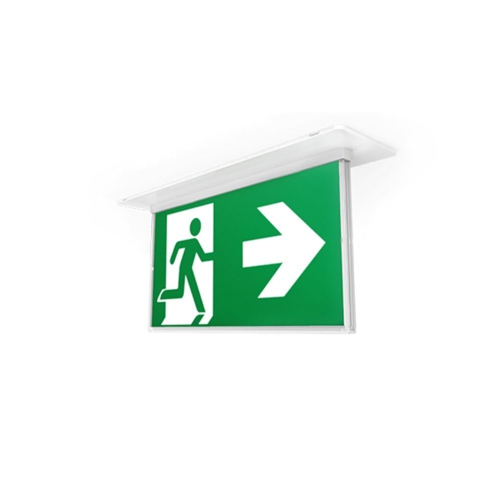 Ektor RAZOR - Slimblade Core Recessed/Surface Mount Exit Light IP20-Ektor Lighting-Ozlighting.com.au