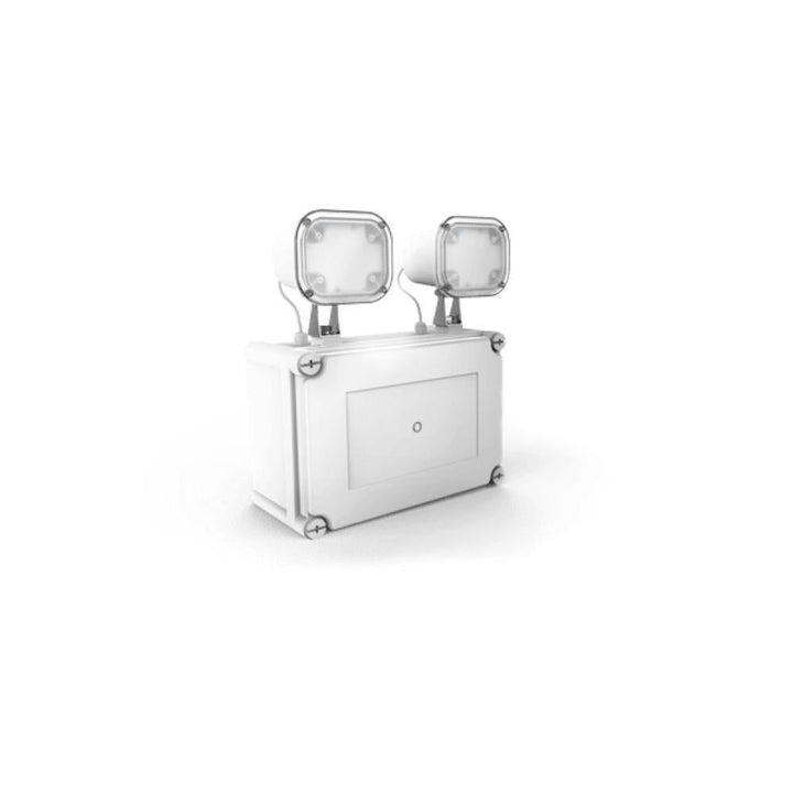 Ektor TWINSPOT-WP-LITE - 2.7W LED Lite Exterior Emergency Twinspot Luminaire IP65-Ektor Lighting-Ozlighting.com.au