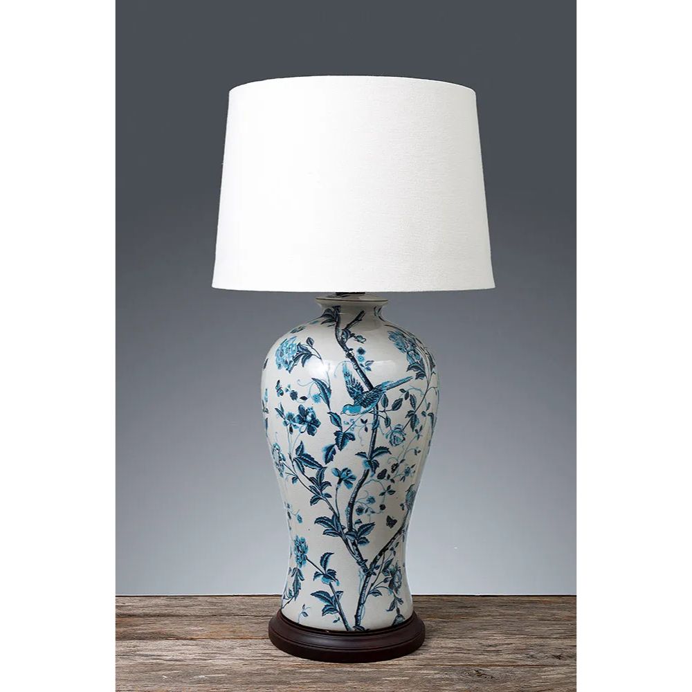 Emac & Lawton ASHLEIGH Table Lamp Base - 40W, Ceramic-Emac & Lawton-Ozlighting.com.au
