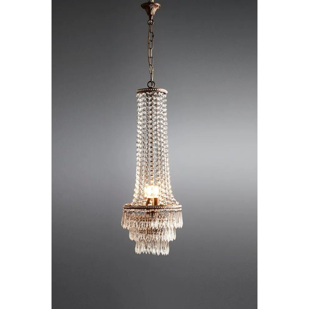 Emac & Lawton DARREN Chandelier - 2 Light Long-Emac & Lawton-Ozlighting.com.au