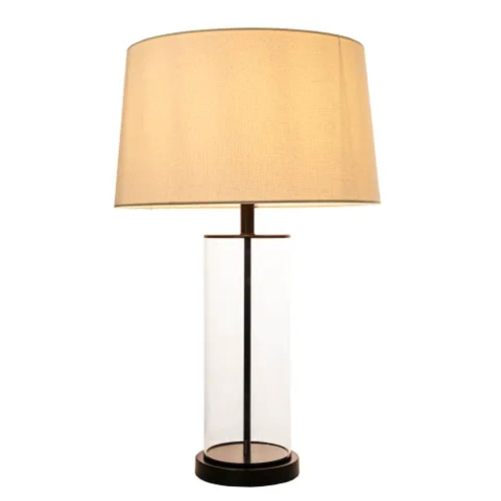 Emac & Lawton IRIS Table Lamp Base - 40W, Glass-Emac & Lawton-Ozlighting.com.au