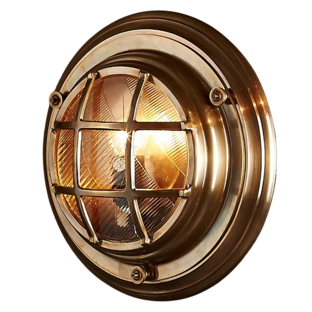Emac & Lawton JERVIS Outdoor Wall/Ceiling Bunker Light - Round, Porthole, IP54-Emac & Lawton-Ozlighting.com.au