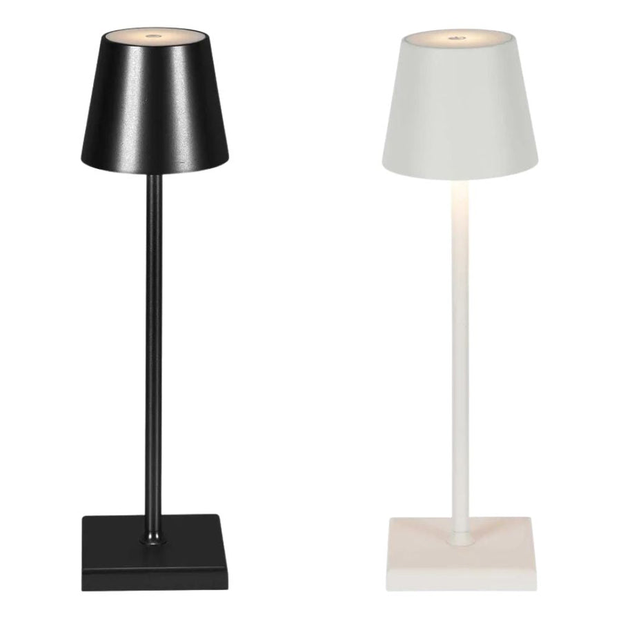 Emac & Lawton LORENZO - 3W Rechargeable Touch Dimming Table Lamp-Emac & Lawton-Ozlighting.com.au