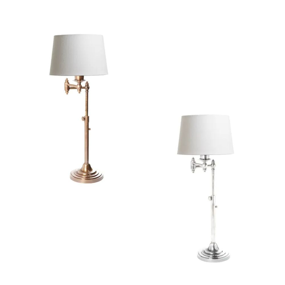 Emac & Lawton MACLEAY Table Lamp Base - 40W, Swing Arm-Emac & Lawton-Ozlighting.com.au