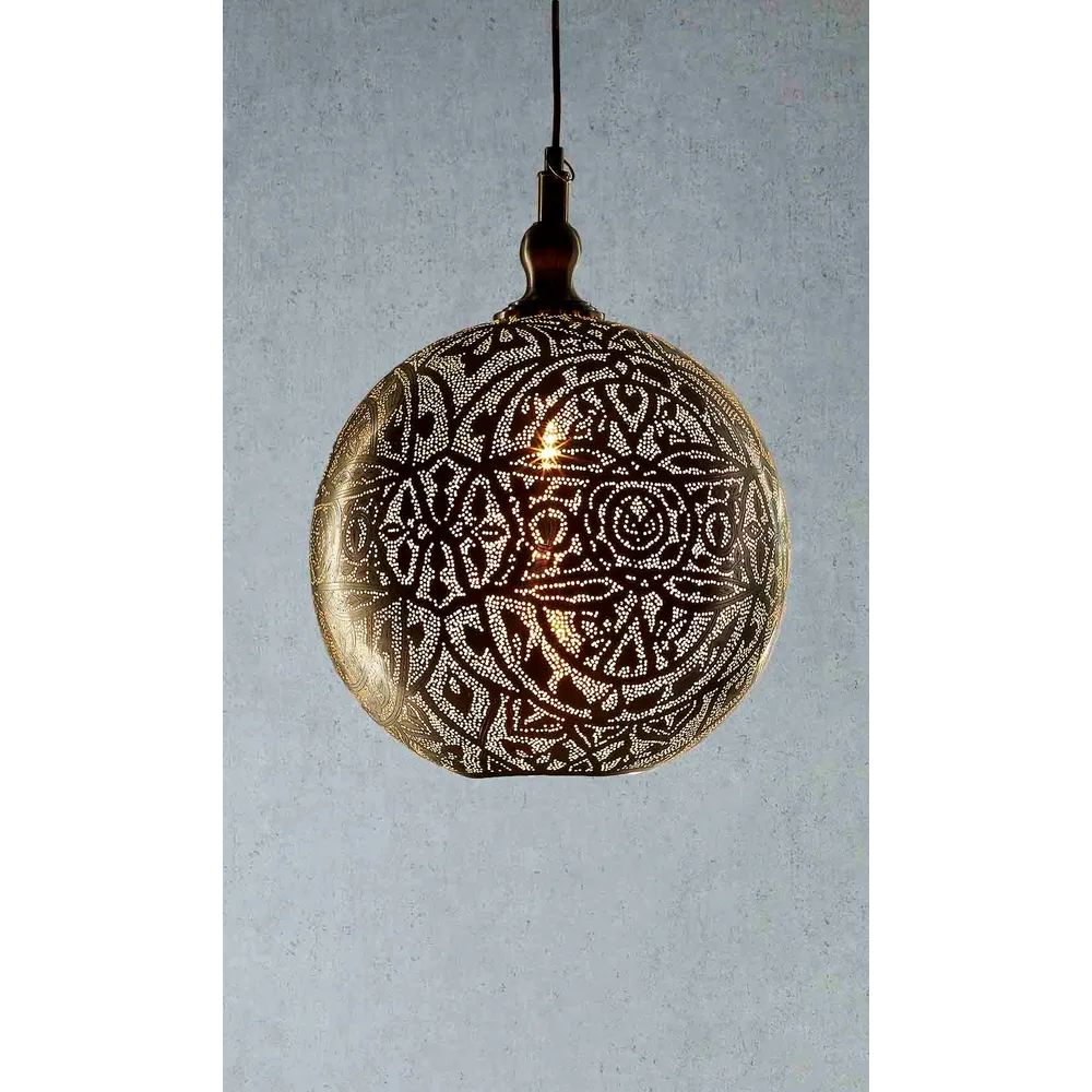 Emac & Lawton MOROCCAN - 1 Light Ball Ceiling Pendant-Emac & Lawton-Ozlighting.com.au