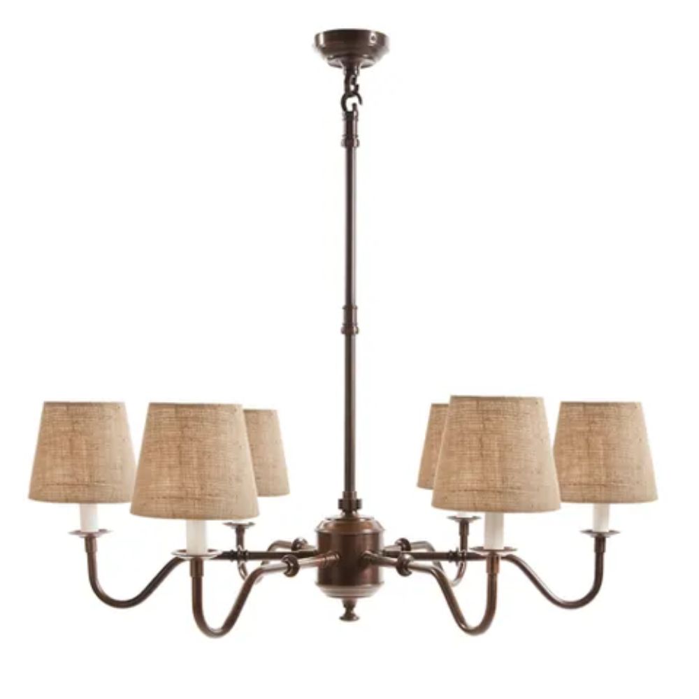 Emac & Lawton PRESCOT Chandelier - 6 Light-Emac & Lawton-Ozlighting.com.au