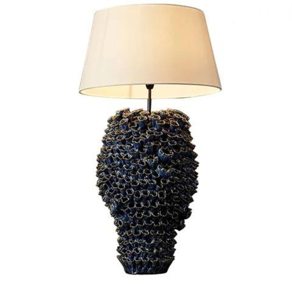 Emac & Lawton SINGITA Table Lamp Base - 60W, Ceramic-Emac & Lawton-Ozlighting.com.au